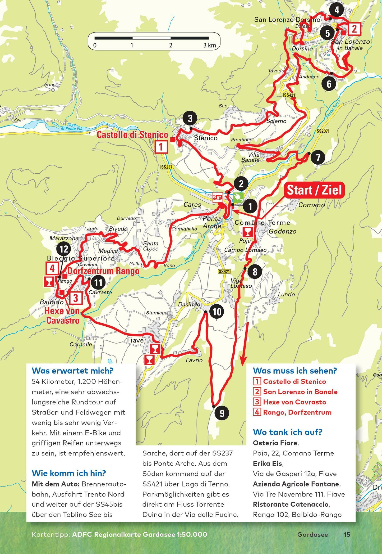 Die 25 schönsten E-Bike Touren am Gardasee