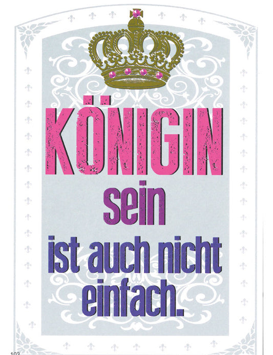 01033; AK: Bunte Worte BW-0103 A6 Hochformat