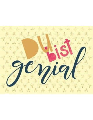 Postkarte Goldrichtig quer