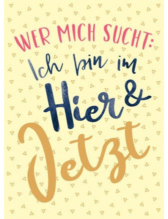 Postkarte Goldrichtig hoch