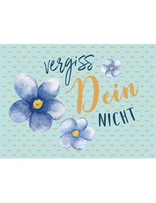 Postkarte Goldrichtig quer