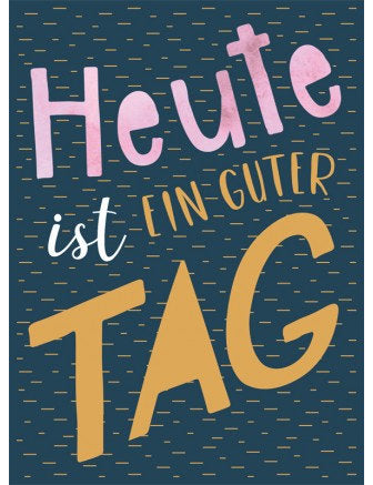 Postkarte Goldrichtig hoch