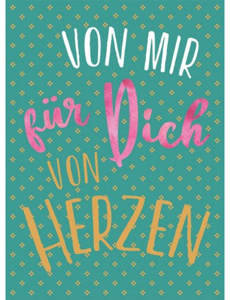 Postkarte Goldrichtig hoch