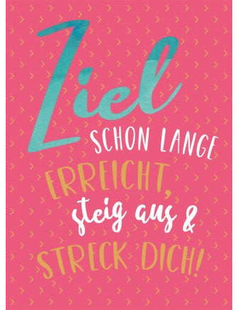 Postkarte Goldrichtig hoch