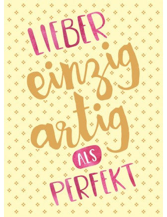 Postkarte Goldrichtig hoch