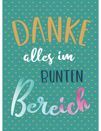 Postkarte Goldrichtig hoch