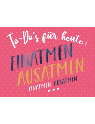 Postkarte Goldrichtig quer