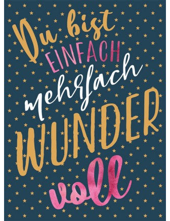 Postkarte Goldrichtig hoch