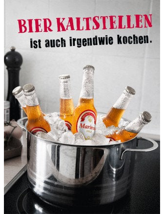 Postkarte Hangover hoch