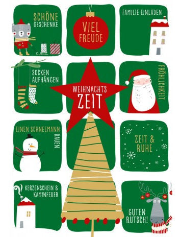 Doppelkarte Lichtblicke X-mas hoch