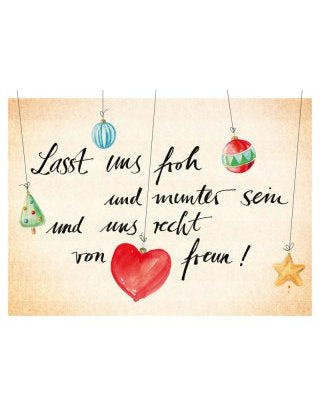 Postkarte Lichtblicke X-mas quer