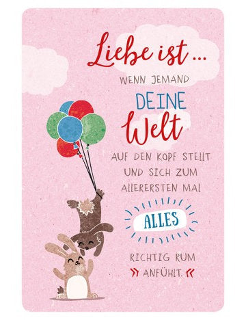 Postkarte Hello Friends hoch