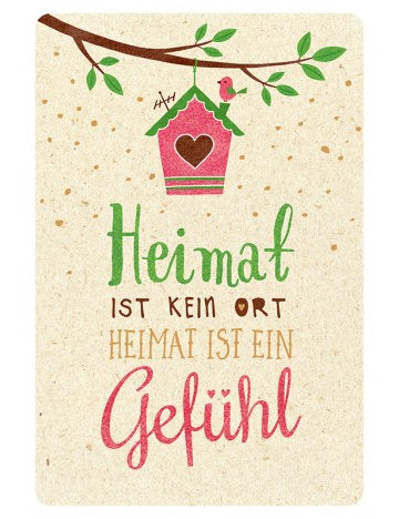 Postkarte Hello Friends hoch