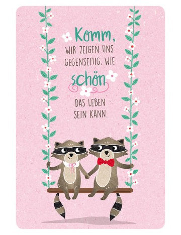 Postkarte Hello Friends hoch