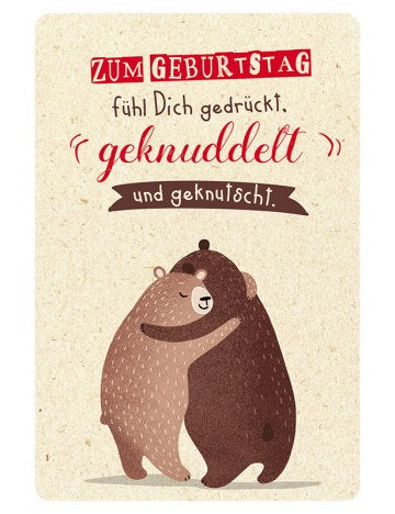 Postkarte Hello Friends hoch