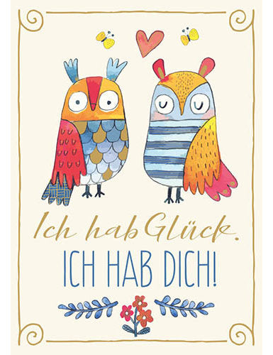 Postkarte. Papelino / Freundschaft / Hoch