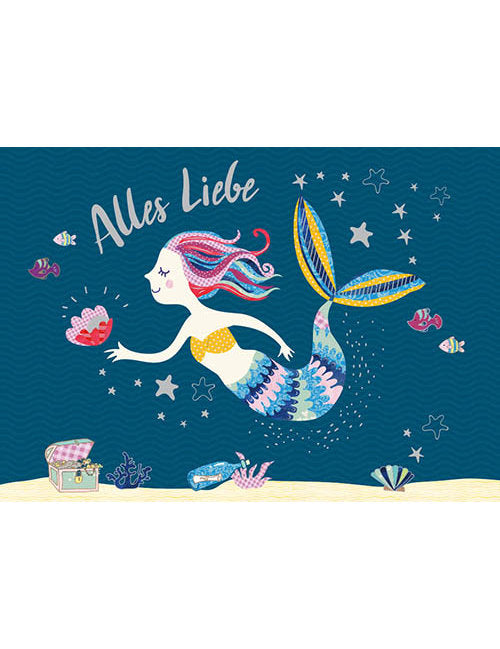 Postkarte. Papelino / Alles Gute / Quer