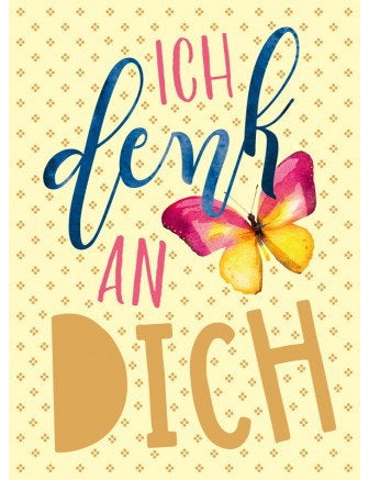 Postkarte Goldrichtig hoch