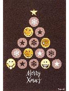 Weihnachten Black+Gold Smiley