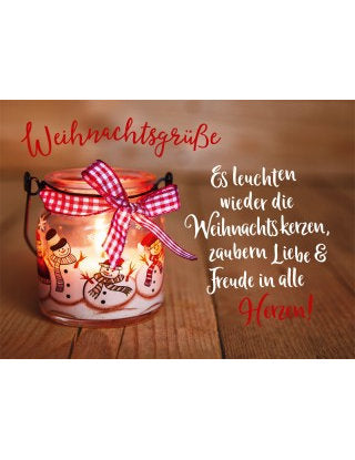 Postkarte Lichtblicke X-mas quer