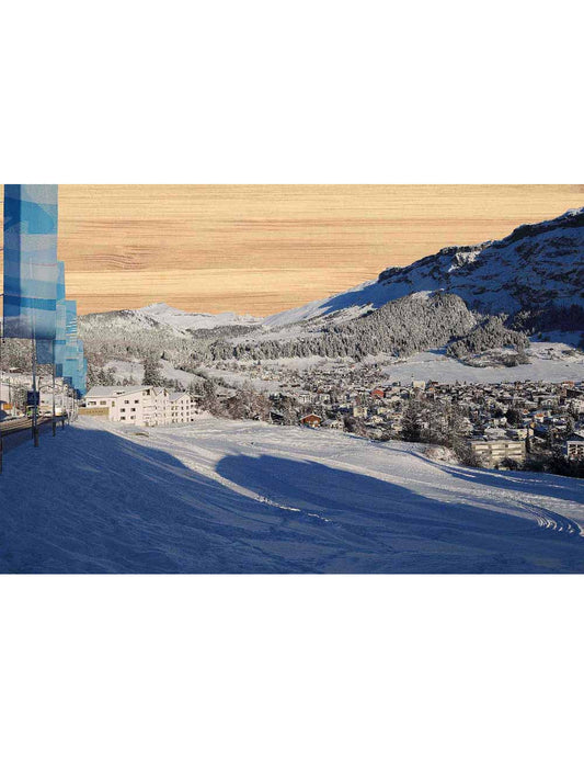 Postkarte. Bambus Swiss Colored