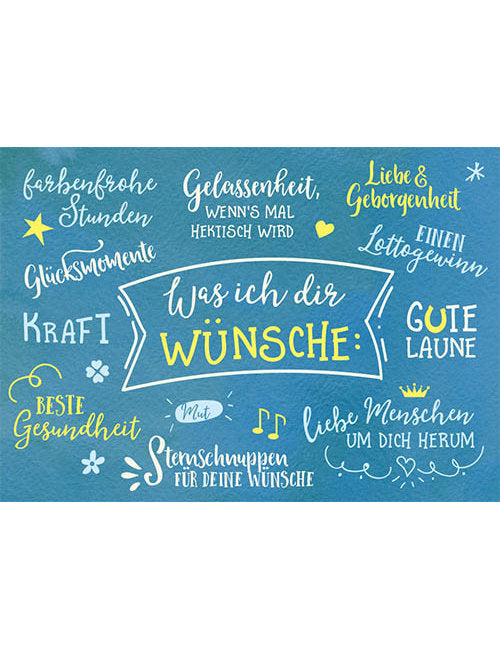Postkarte. Kultura / Glückwünsche/Gute Wünsche / Quer