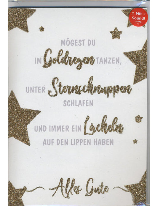97908; Soundkarte Goldregen, Sternschnuppen