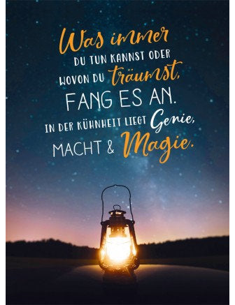 Postkarte Lichtblicke hoch