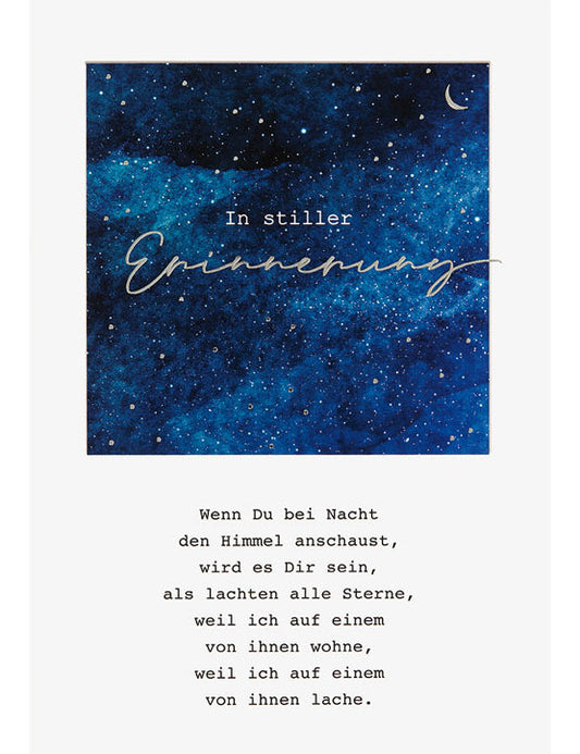 Doppelkarte Lifestyle Trauer