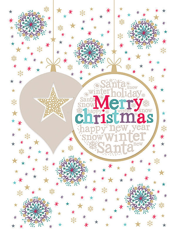 Biglietto Buon Natale C/appl. E Foil