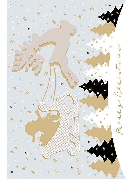 Biglietto Buon Natale C/appl. E Foil