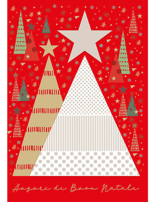 Biglietto Buon Natale C/appl. E Foil