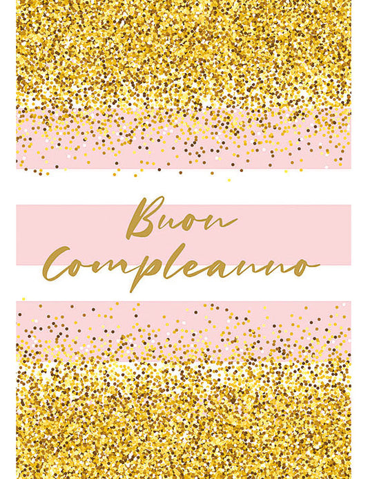 Biglietto Compleanno Auguri C/foil