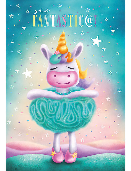 Biglietto Compleanno Animaletti Design C/glitter