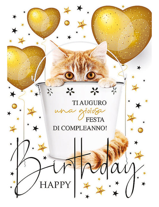 Biglietto Compleanno Dolci Chicche C/glitter