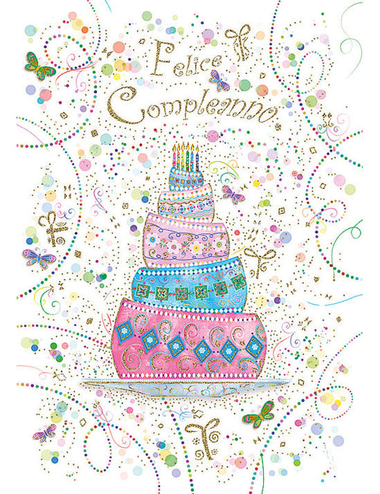 Biglietto Compleanno C/rilievo E Foil