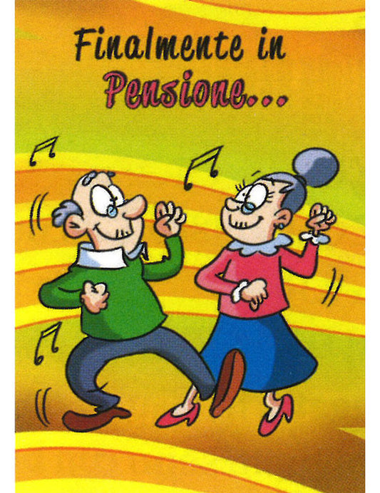 Biglietto Humor Pensione
