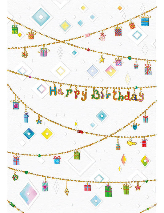 Biglietto Compleanno Party C/rilievo E Foil