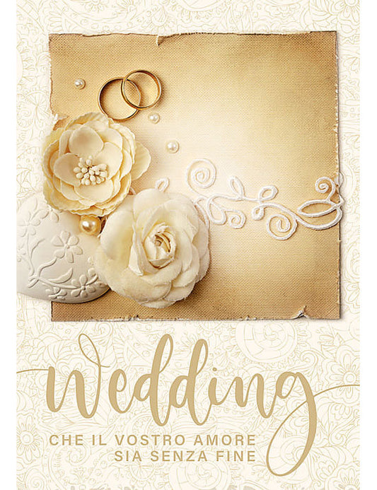 Biglietto Wedding Day C/foil