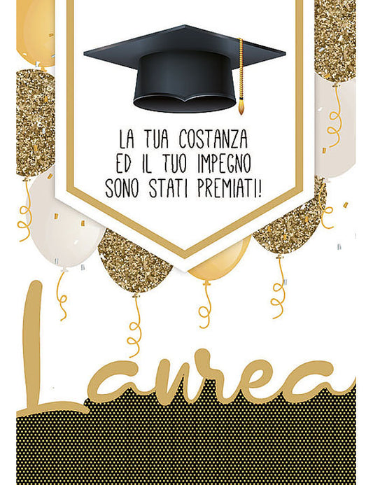 Biglietto Laurea C/foil
