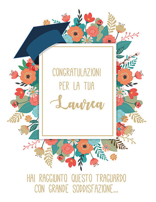 Biglietto Laurea C/foil