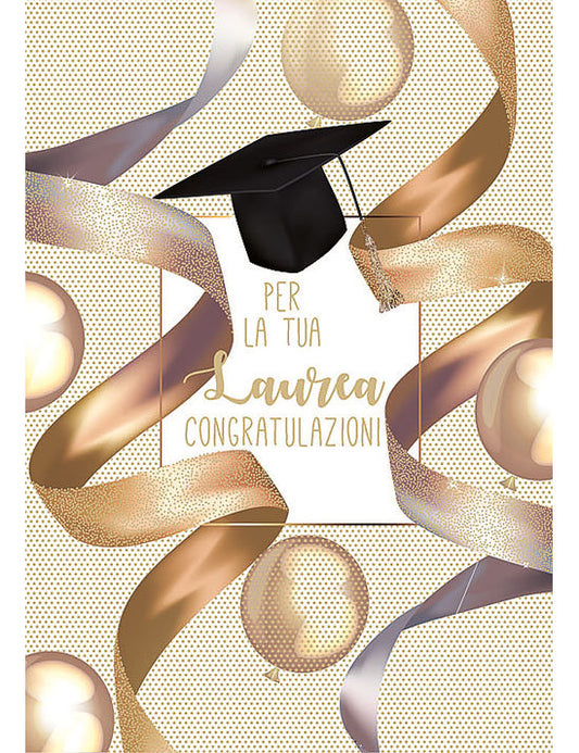 Biglietto Laurea C/foil