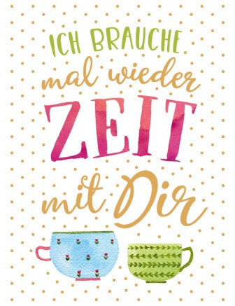 Postkarte Goldrichtig hoch