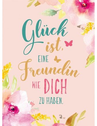 Postkarte Goldrichtig hoch