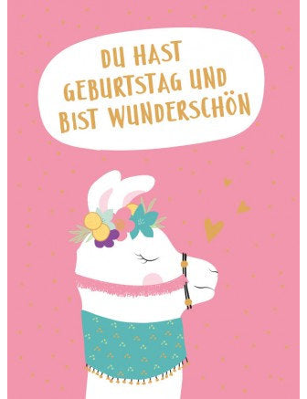 Postkarte Fabelhaft hoch