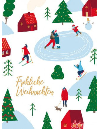 Postkarte Lichtblicke X-mas hoch