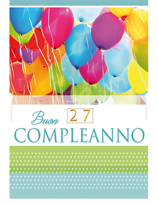 Biglietto Compleanno con numeri girevoli 11-279