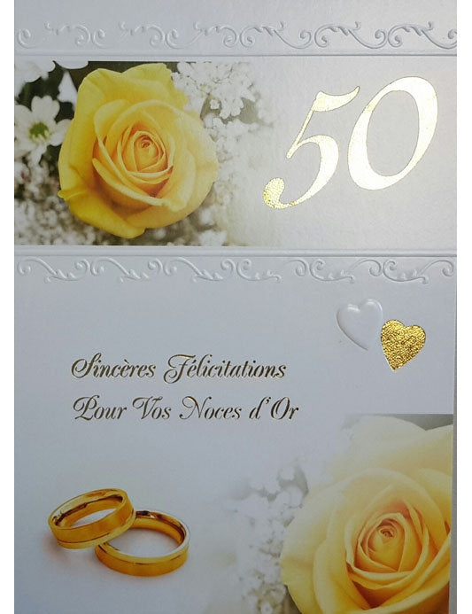 Doppelkarte. Noces d' or