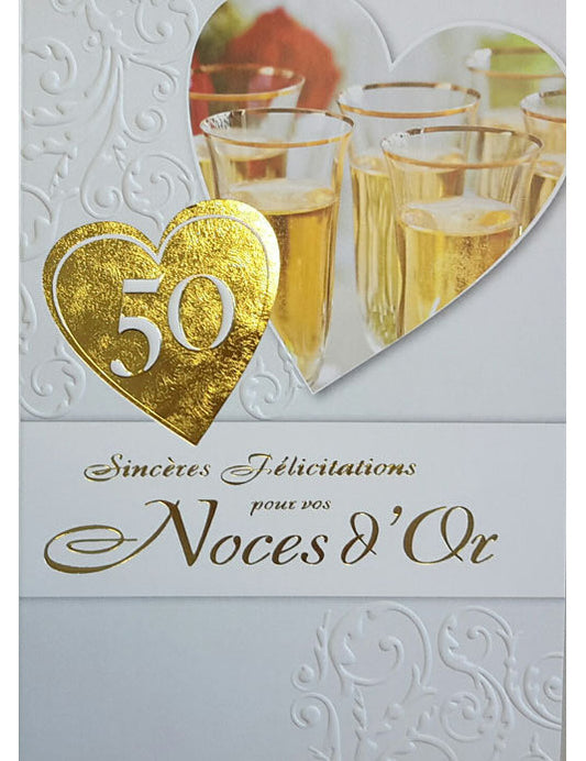 Doppelkarte. Noces d' or