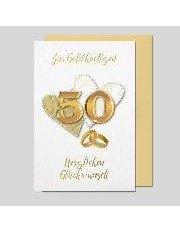Doppelkarte. Mariage d'or